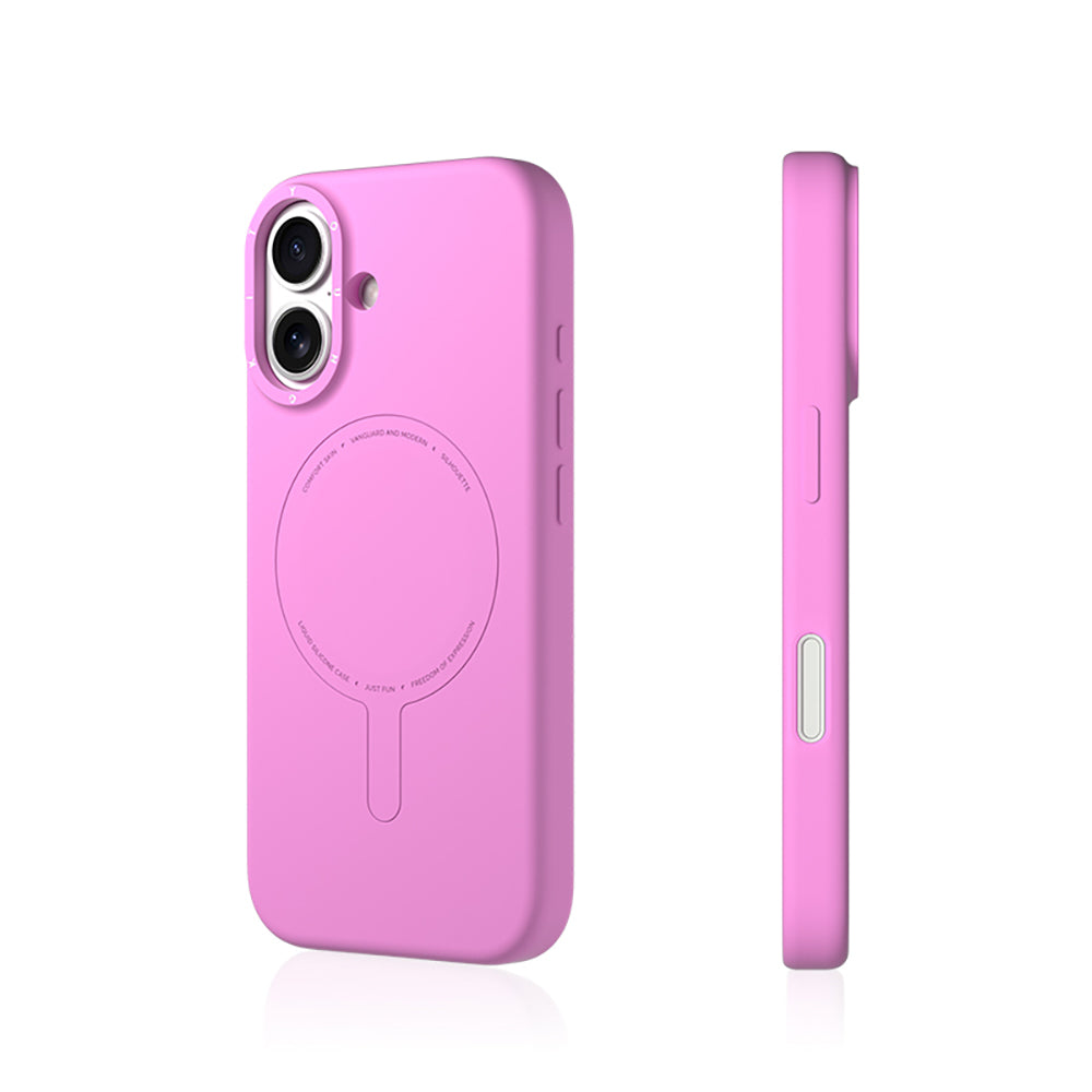 Apple iPhone 17 Kılıf M-Safe Şarj Özellikli Youngkit Morandi Serisi Kapak Mor