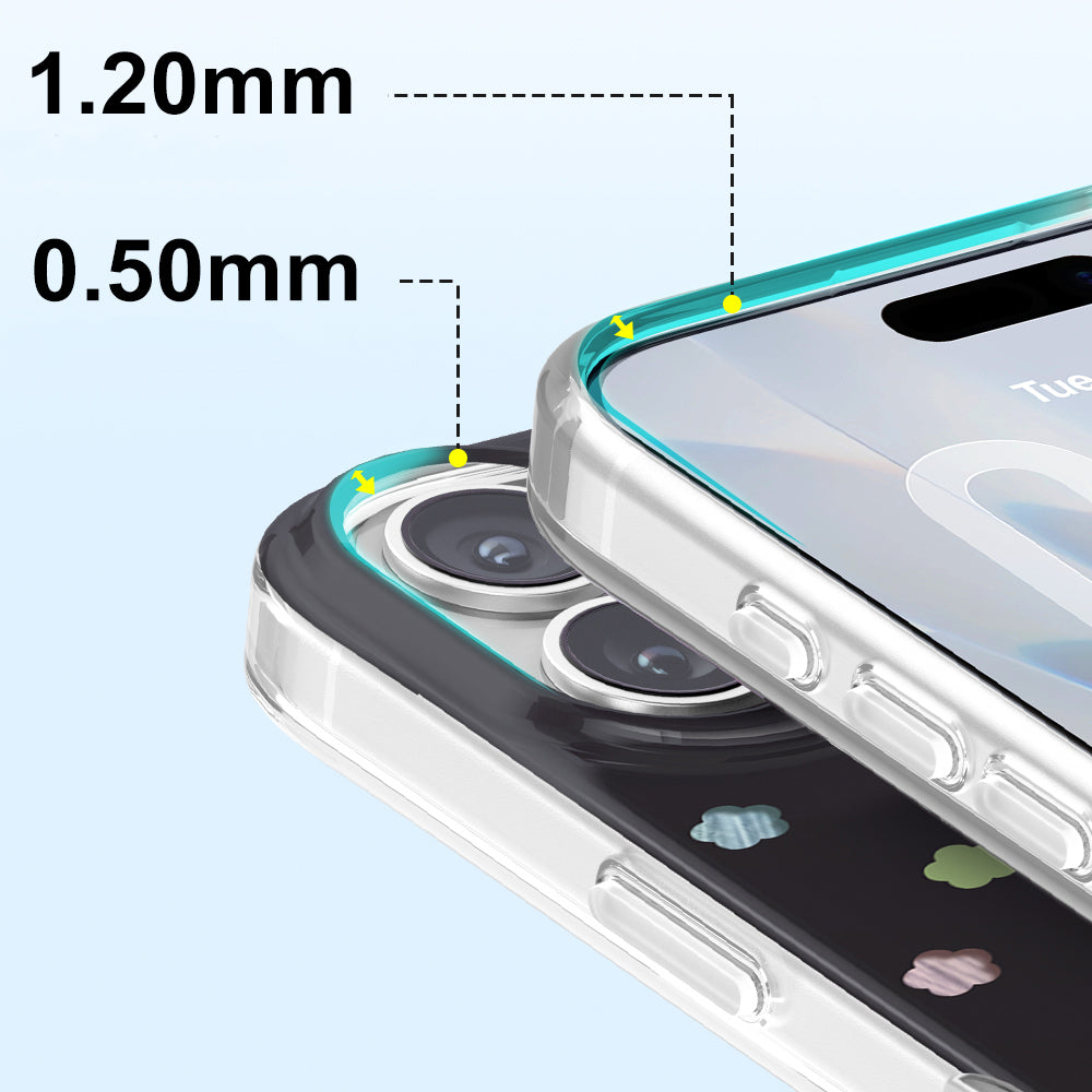 Apple iPhone 17 Kılıf M-Safe Şarj Özellikli Zore Paris Axen Sert PC Kapak Siyah