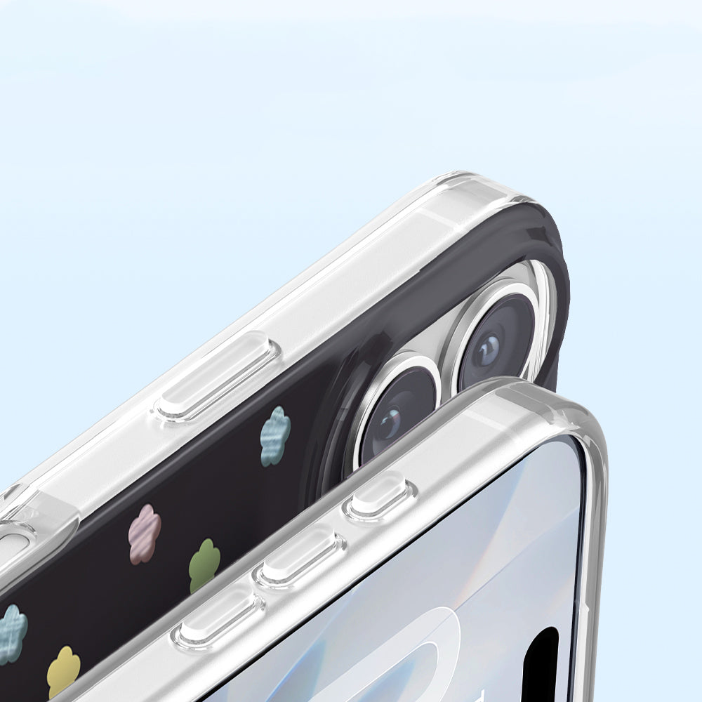 Apple iPhone 17 Kılıf M-Safe Şarj Özellikli Zore Paris Axen Sert PC Kapak Siyah