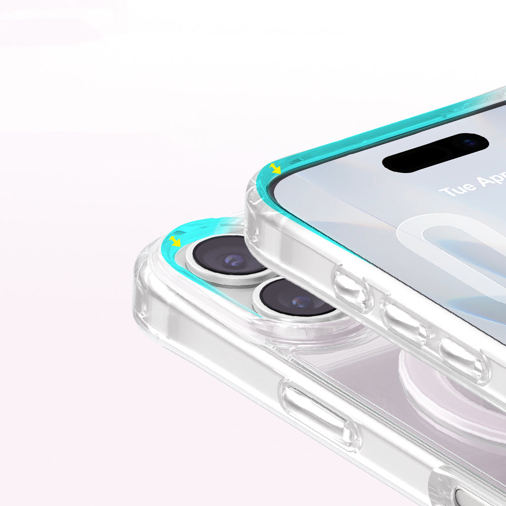 Apple iPhone 17 Kılıf M-Safe Şarj Özellikli Zore Paris Mova Sert PC Kapak Pembe