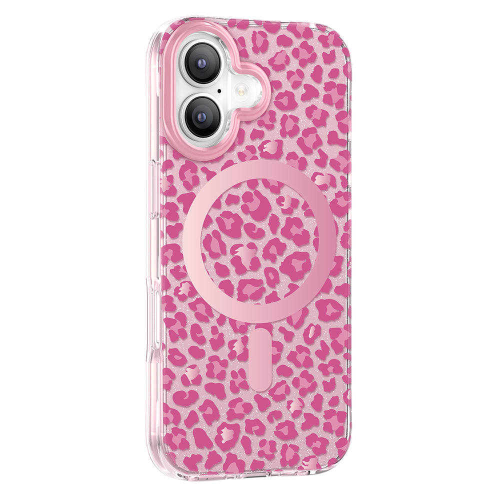 Apple iPhone 17 Kılıf M-Safe Şarj Özellikli Zore Paris Veyro TPU Kapak Pembe