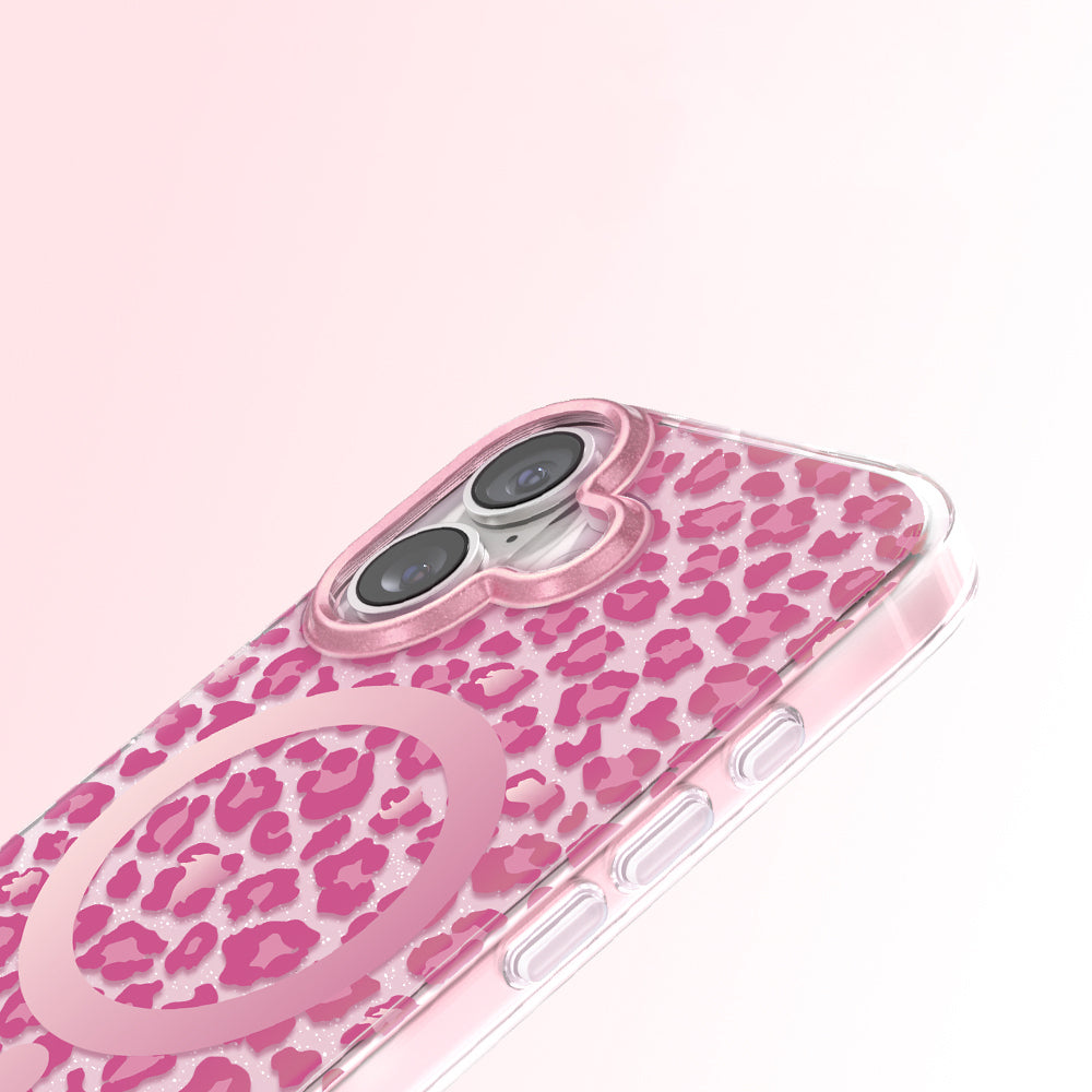Apple iPhone 17 Kılıf M-Safe Şarj Özellikli Zore Paris Veyro TPU Kapak Pembe