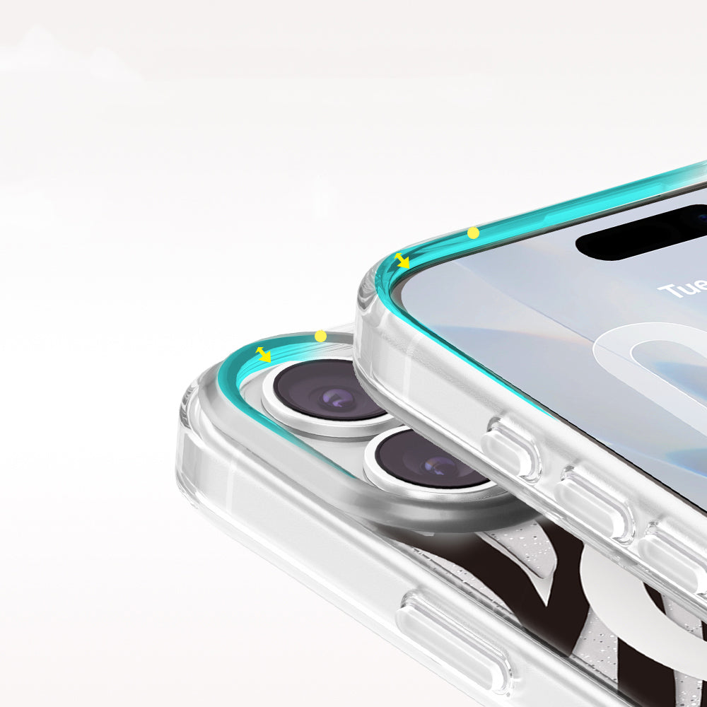 Apple iPhone 17 Kılıf M-Safe Şarj Özellikli Zore Paris Veyro TPU Kapak Siyah