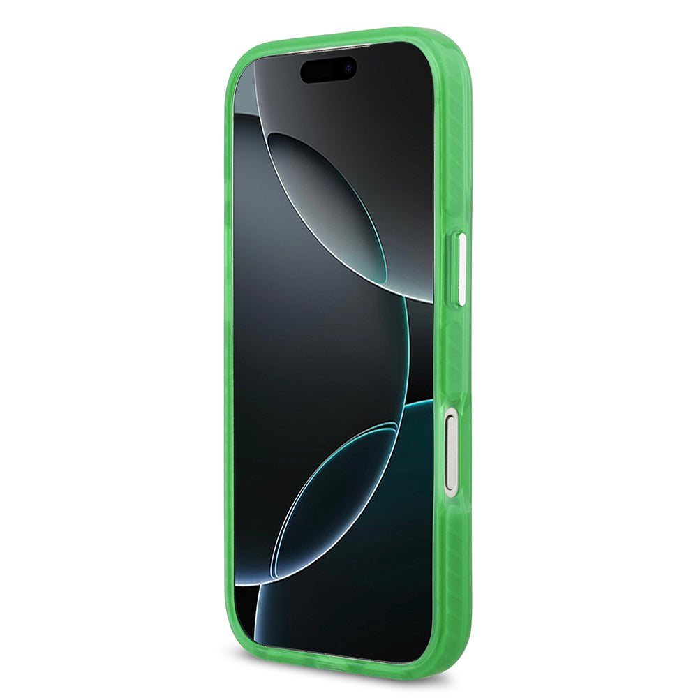 Apple iPhone 17 Pro Kılıf Lacoste Orjinal Lisanslı M-safe Şarj Özellikli İkonik Timsah Logolu Buzlu Kapak Yeşil