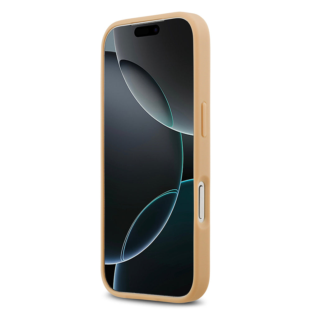 Apple iPhone 17 Pro Kılıf Lacoste Orjinal Lisanslı M-safe Şarj Özellikli PU Deri Tasarımlı Karışık Monogram Desenli Kapak  Siyah
