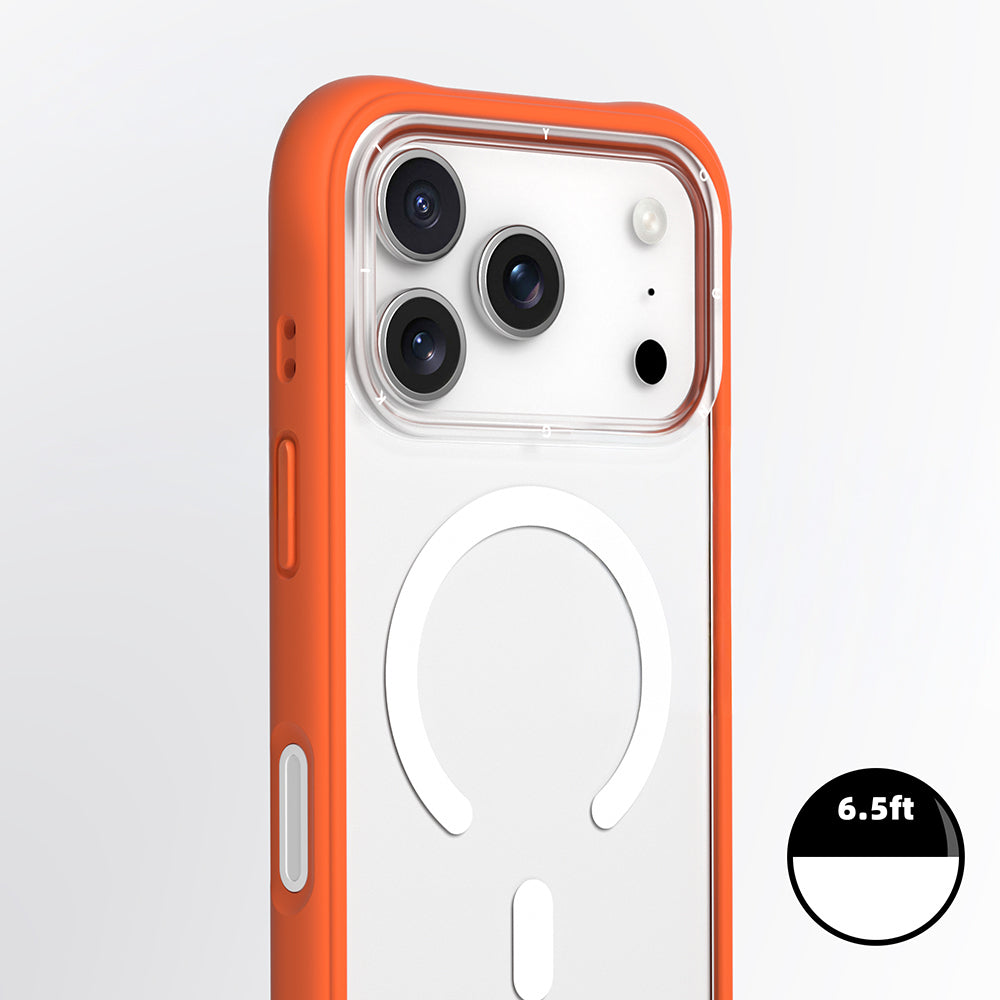 Apple iPhone 17 Pro Kılıf M-safe Şarj Özellikli Airbagli Youngkit Dynamic 2 Serisi Kapak Turuncu