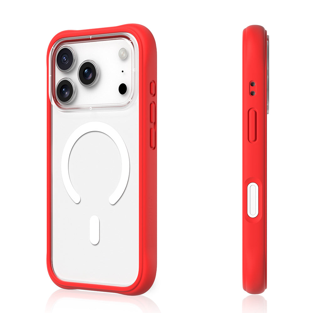 Apple iPhone 17 Pro Kılıf M-safe Şarj Özellikli Airbagli Youngkit Dynamic 2 Serisi Kapak Kırmızı