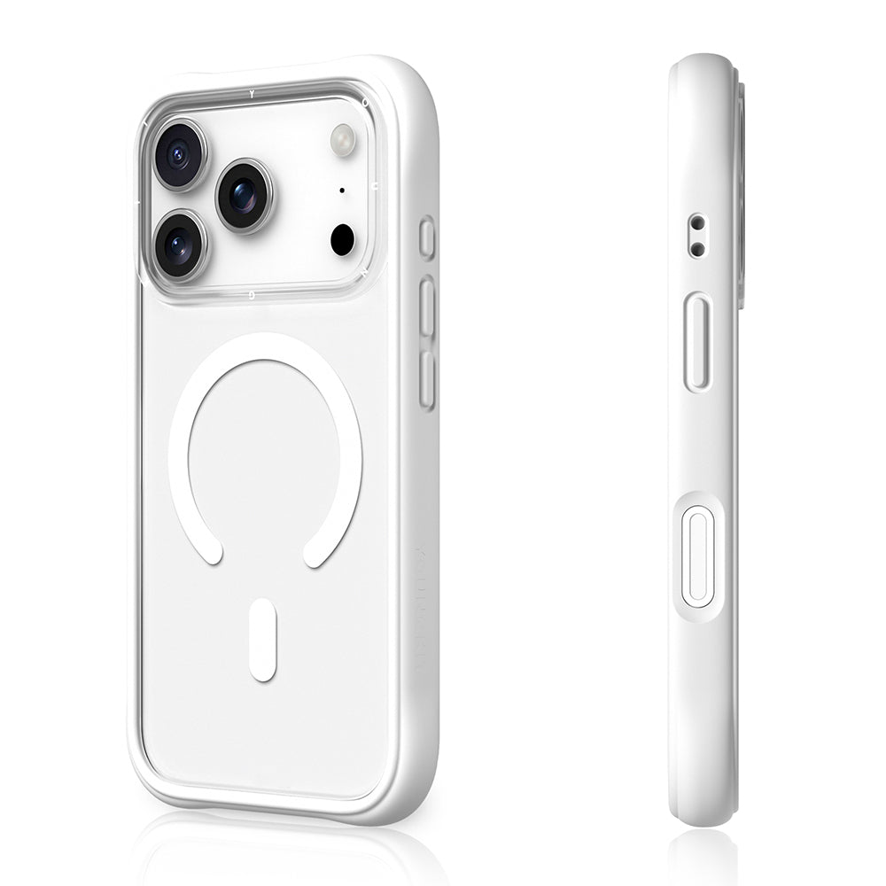 Apple iPhone 17 Pro Kılıf M-safe Şarj Özellikli Airbagli Youngkit Dynamic 2 Serisi Kapak Beyaz
