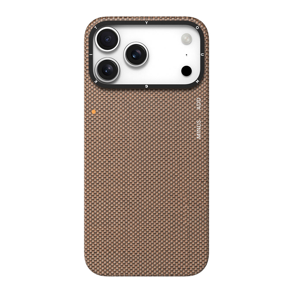 Apple iPhone 17 Pro Kılıf M-safe Şarj Özellikli Aramid Fiber Youngkit 1500D Kevlar Extreme Wing Titanyum-Gold Serisi Kapak Titanyum-Gold