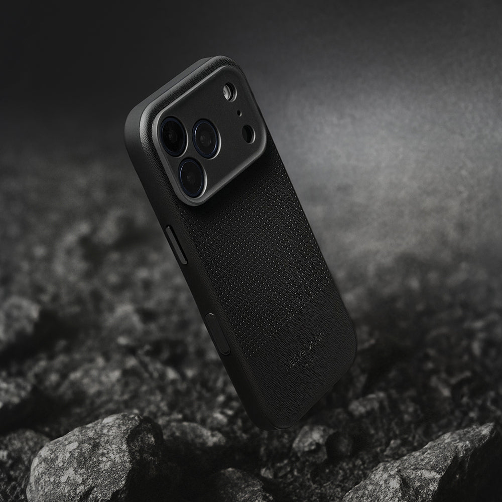 Apple iPhone 17 Pro Kılıf M-safe Şarj Özellikli Deri Dokulu Native Union 2025 Active Serisi Kapak Siyah