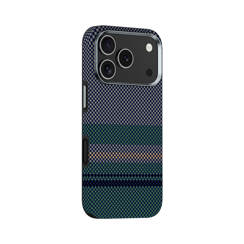 Apple iPhone 17 Pro Kılıf M-safe Şarj Özellikli Karbon Fiber Tasarımlı
