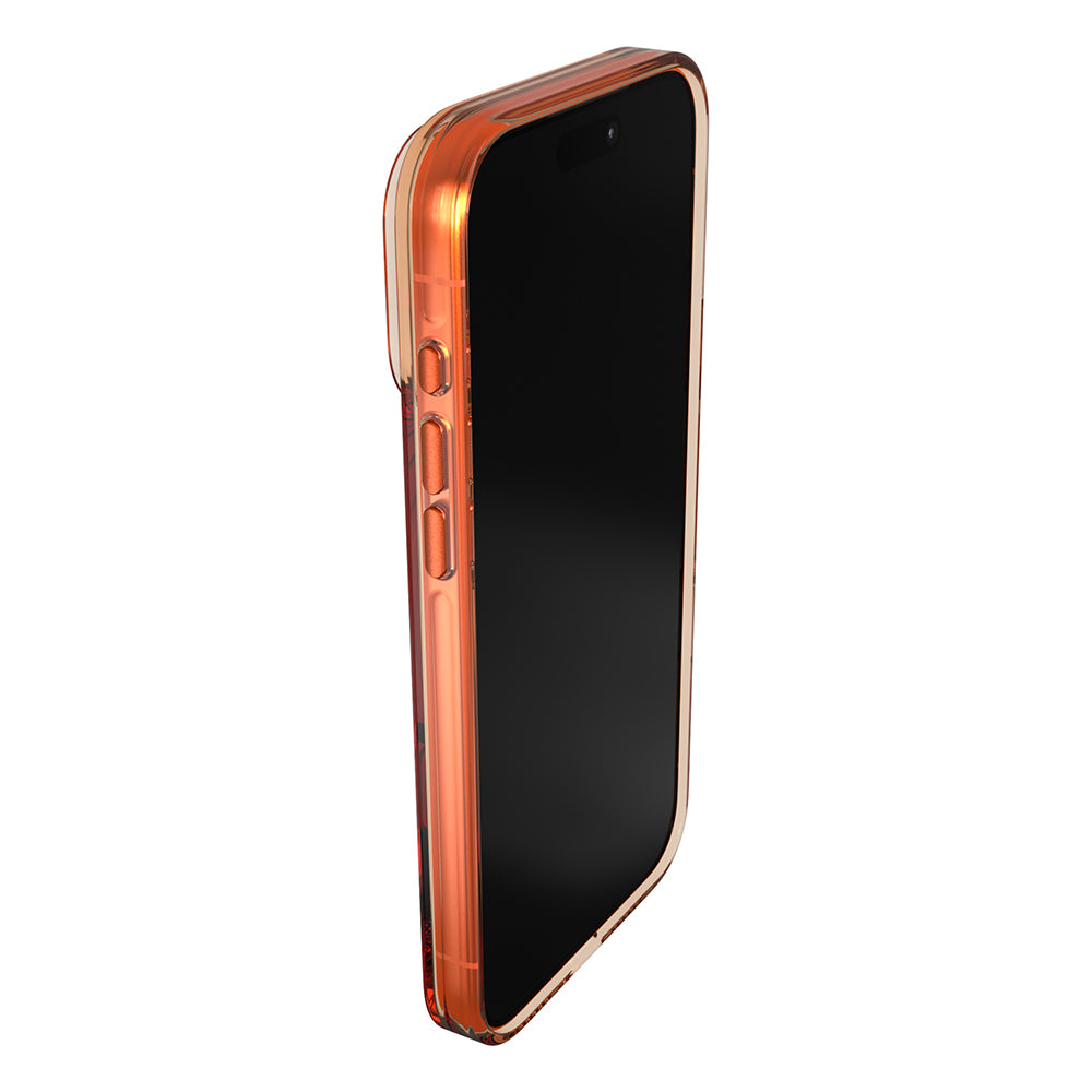 Apple iPhone 17 Pro Kılıf M-safe Şarj Özellikli O-Ring Şeffaf Kajsa Trans Shield Serisi Kapak Turuncu
