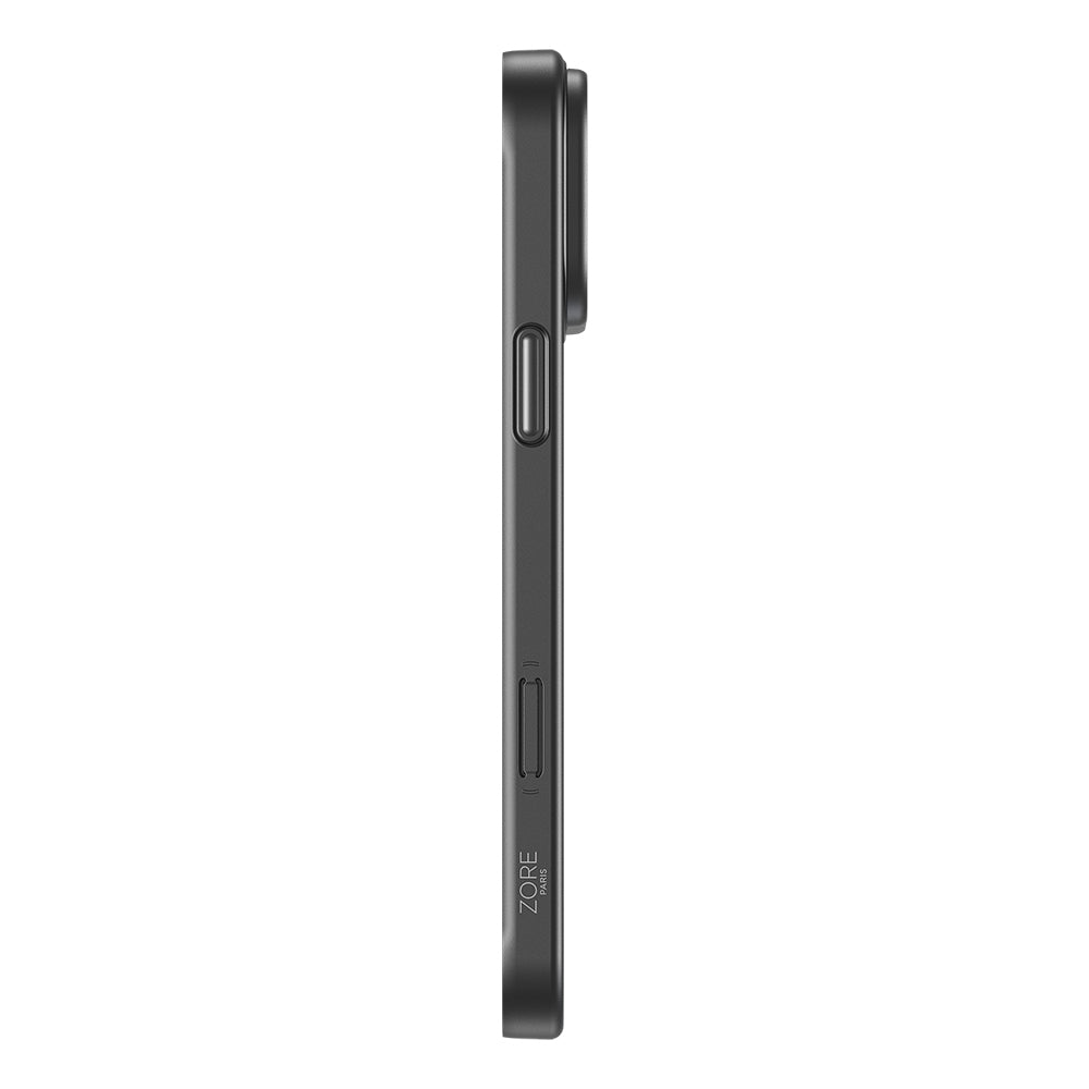 Apple iPhone 17 Pro Kılıf M-Safe Şarj Özellikli PU Zore Paris Trexo Sert PC Kapak Gümüş