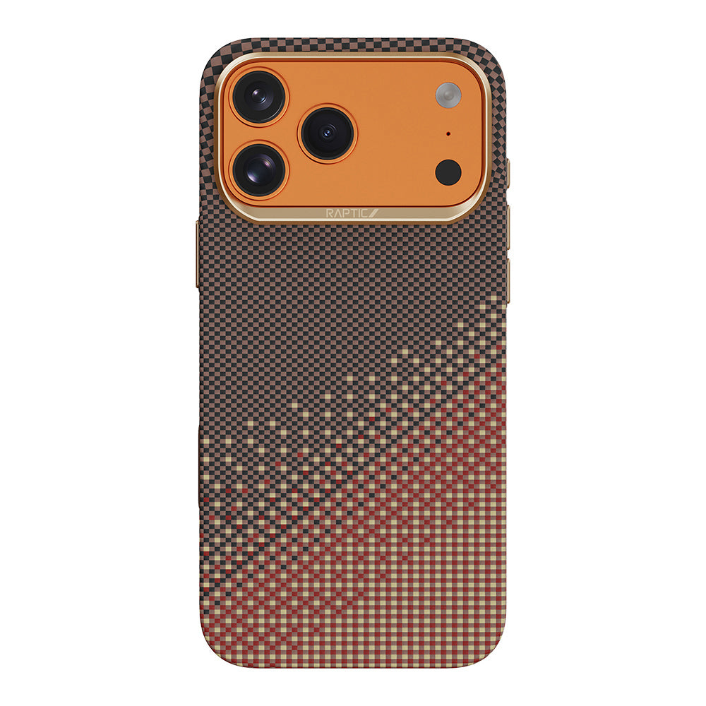 Apple iPhone 17 Pro Kılıf M-safe Şarj Özellikli Raptic Aramid Dual Ultra Serenity Serisi Kapak Kahverengi