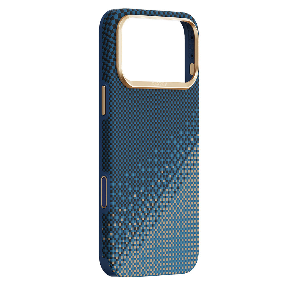 Apple iPhone 17 Pro Kılıf M-safe Şarj Özellikli Raptic Aramid Dual Ultra Serenity Serisi Kapak Lacivert