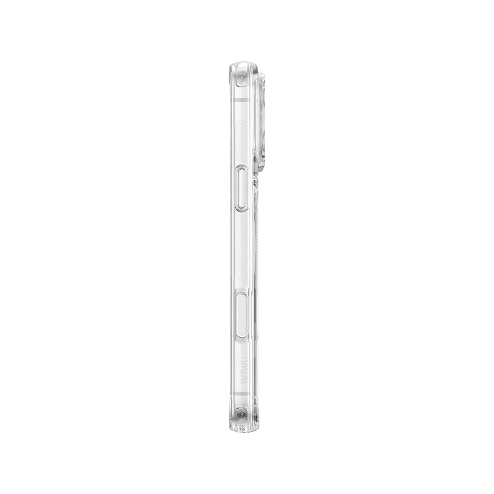 Apple iPhone 17 Pro Kılıf M-safe Şarj Özellikli Wiwu CS-202 Crystal Shield Pro Serisi Anti Yellowing Sert PC Kapak Şeffaf
