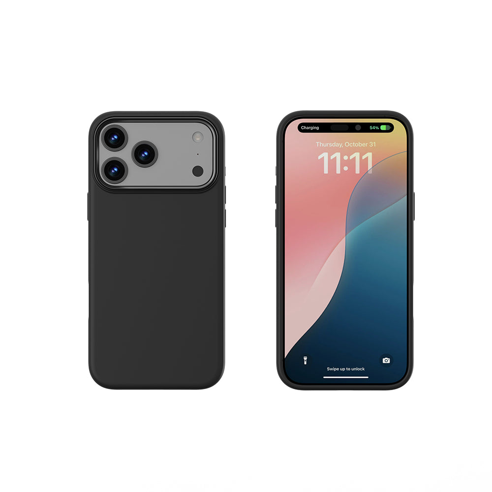 Apple iPhone 17 Pro Kılıf M-safe Şarj Özellikli Wiwu FGG-013 Skin Touch Serisi Kapak Siyah