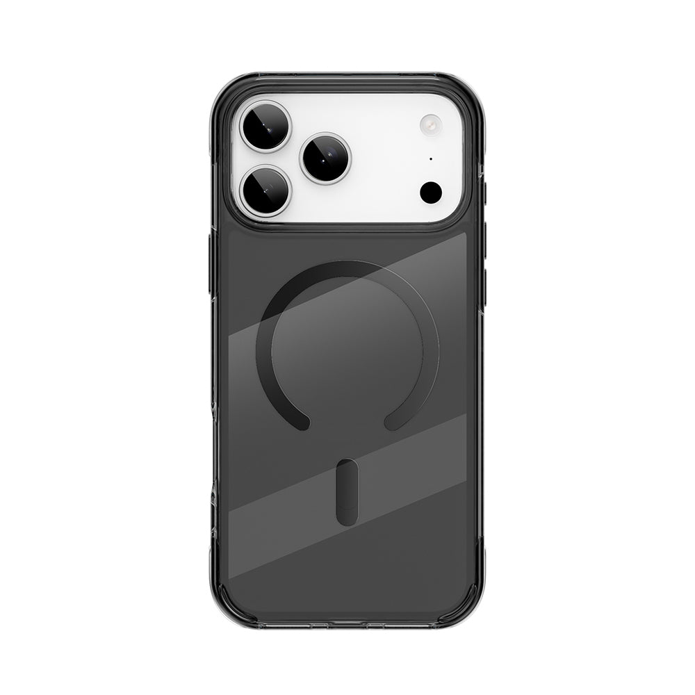 Apple iPhone 17 Pro Kılıf M-safe Şarj Özellikli Wiwu MCC-702 Titanyum Pro Serisi Sert PC Kapak Siyah