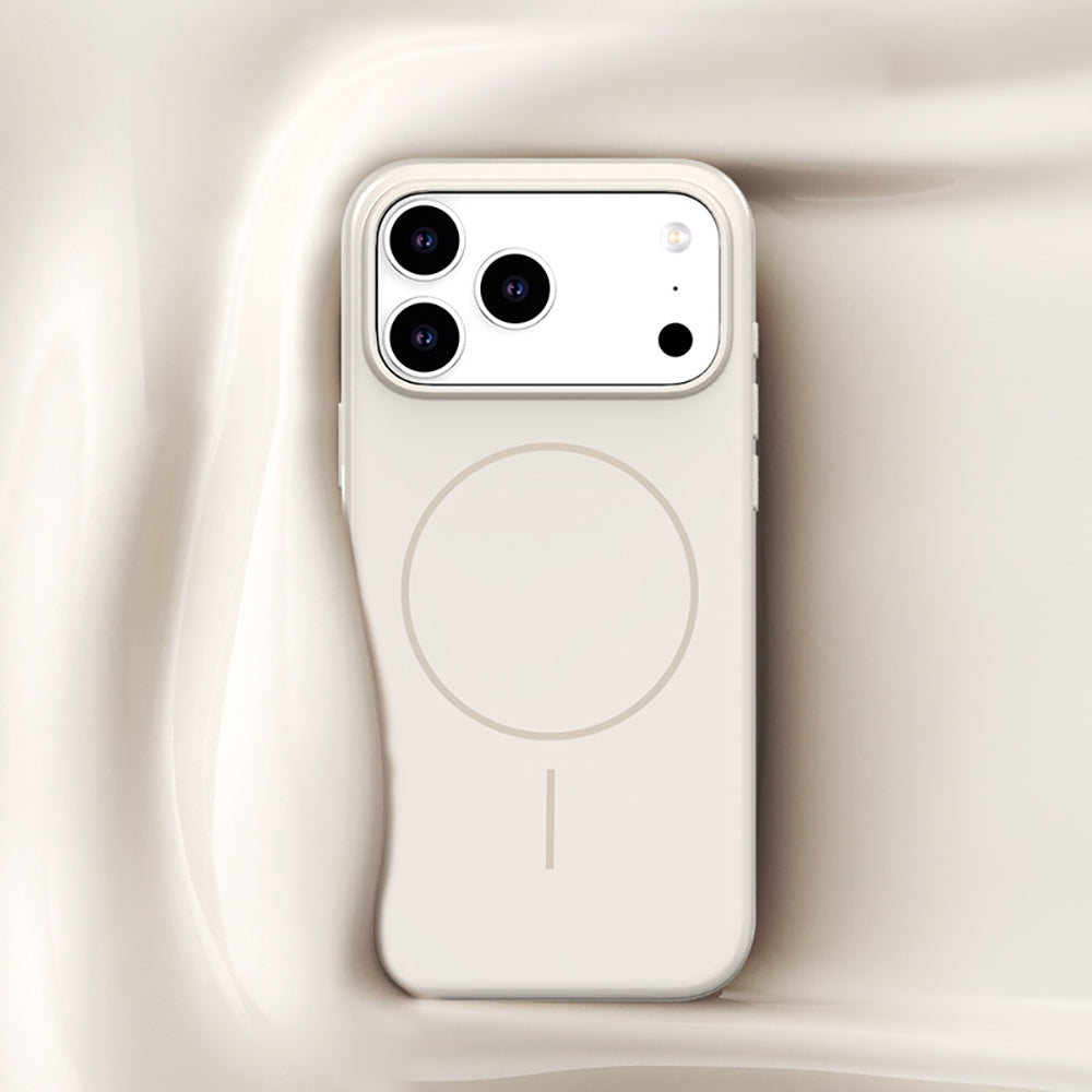 Apple iPhone 17 Pro Kılıf M-safe Şarj Özellikli Wlons Liza Kapak Beyaz