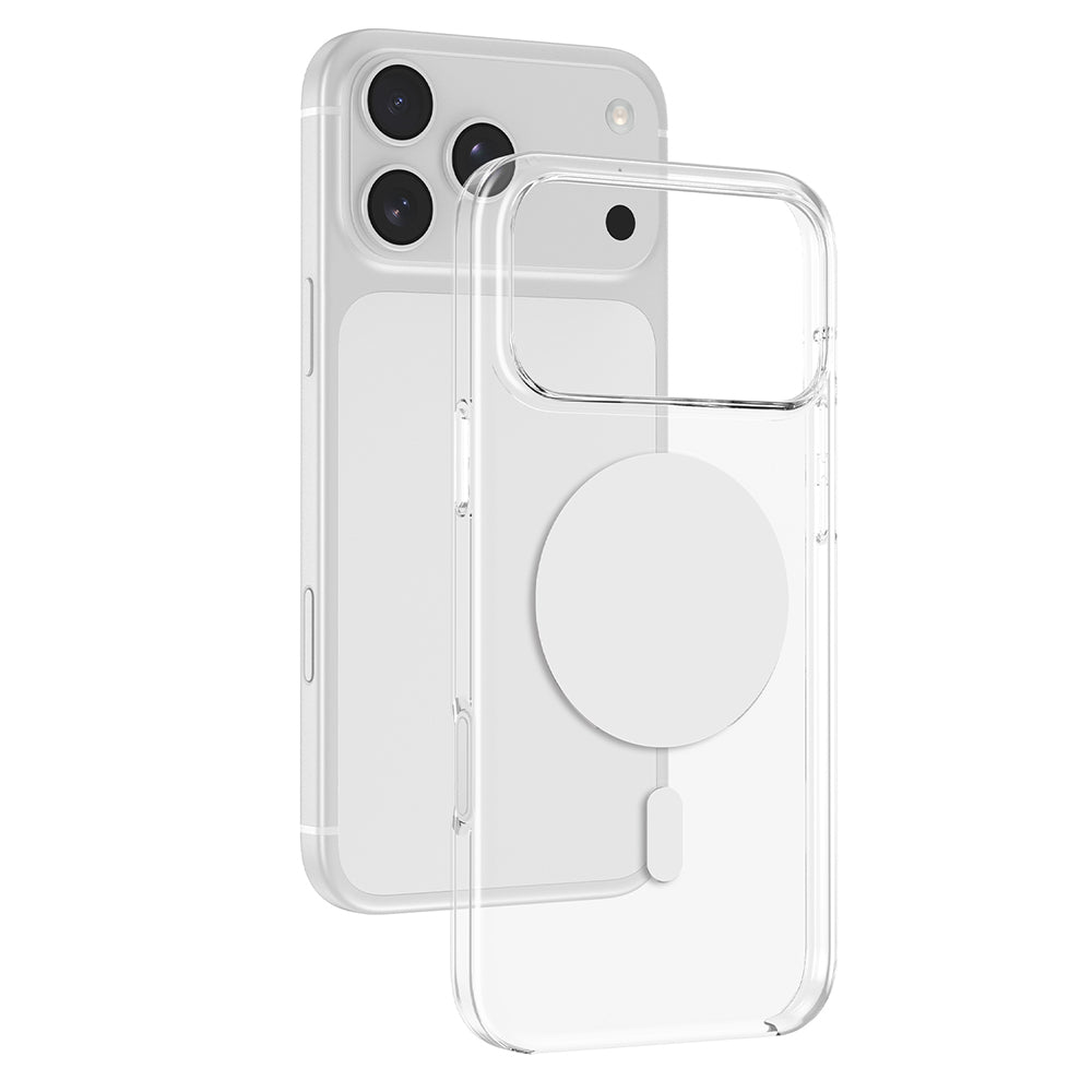 Apple iPhone 17 Pro Kılıf M-safe Şarj Özellikli Zore Paris Belmo Kapak Beyaz