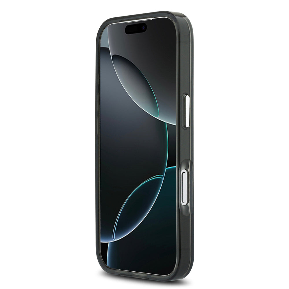 Apple iPhone 17 Pro Kılıf Mercedes Benz Orjinal Lisanslı M-safe Şarj Özellikli Çift Katmanlı PC Nostaljik Yıldız Dizayn Kapak Füme