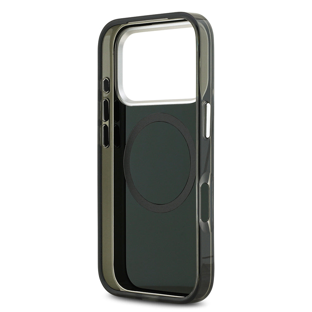 Apple iPhone 17 Pro Kılıf Mercedes Benz Orjinal Lisanslı M-safe Şarj Özellikli Çift Katmanlı PC Nostaljik Yıldız Dizayn Kapak Siyah