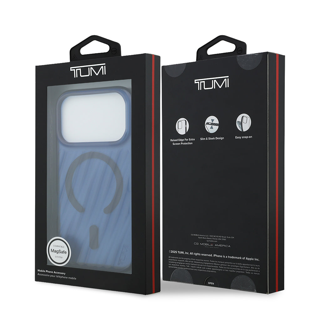 Apple iPhone 17 Pro Kılıf TUMI Orjinal Lisanslı M-safe Şarj Özellikli Transparan Kapak Siyah