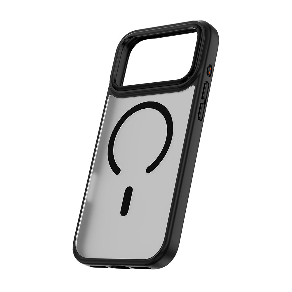 Apple iPhone 17 Pro Kılıf Wiwu FGG-012 ArmorPro Serisi M-safe Şarj Özellikli Parmak İzi Bırakmayan Kılıf Siyah