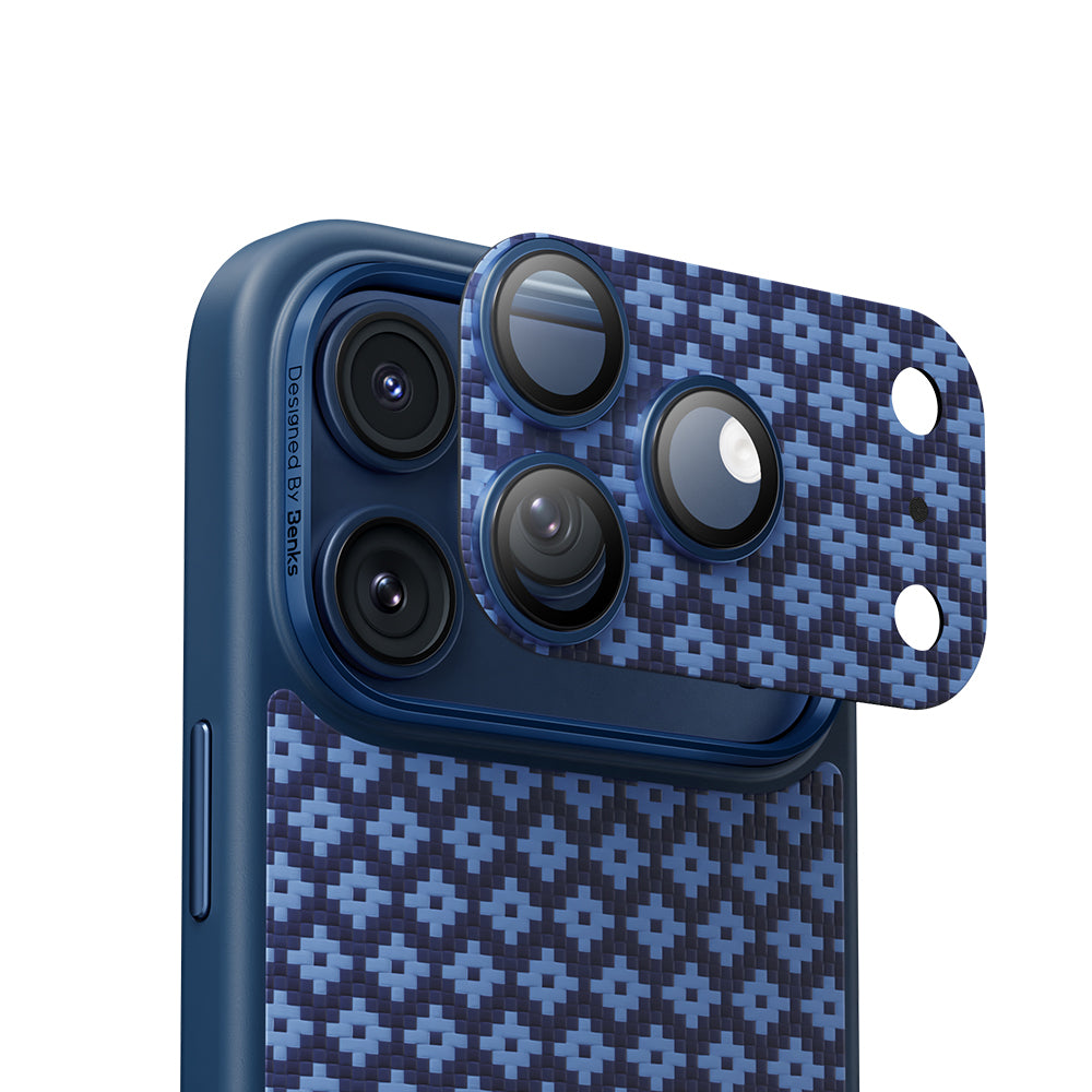 (17 Serisi)Apple iPhone Benks ArmorWarrior ArmorGridSerisi Kevlar Kamera Lens Koruyucu