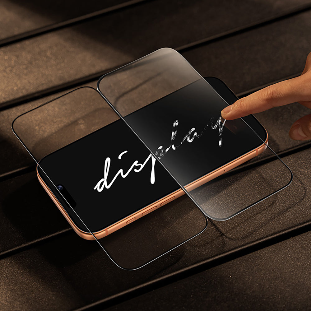 (17 Serisi)Apple iPhone Benks Glass Warrior 2.0 AR-EZFita Cam Ekran Koruyucu + Kolay Uygulama Aparatı Şeffaf