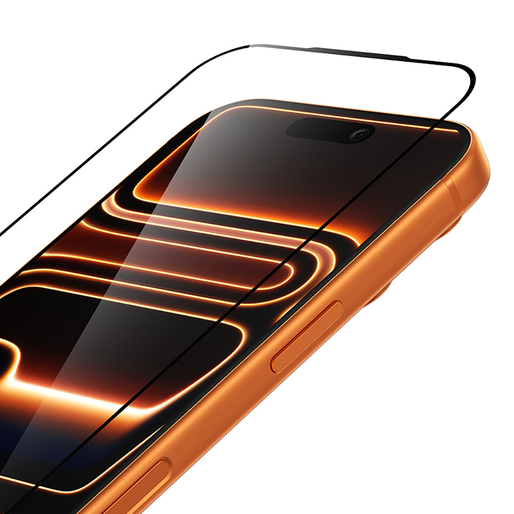 (17 Serisi)Apple iPhone Benks Glass Warrior 2.0 AR-EZFita Cam Ekran Koruyucu + Kolay Uygulama Aparatı Şeffaf