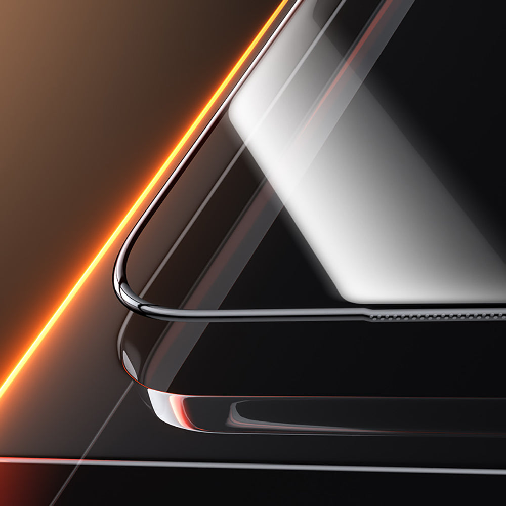 (17 Serisi)Apple iPhone Benks Glass Warrior 2.0 EZFita Privacy Hayalet Cam Ekran Koruyucu + Kolay Uygulama Aparatı Siyah