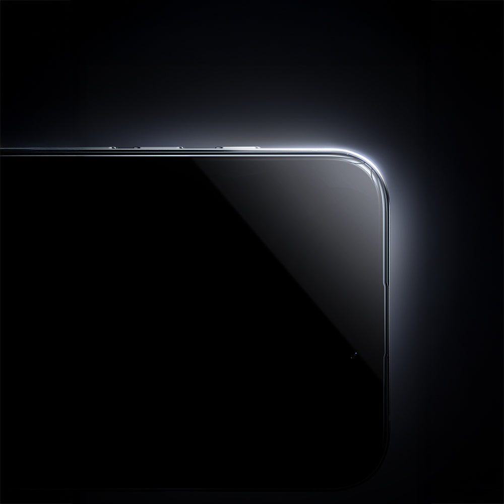 (17 Serisi)Apple iPhone  Benks Glass Warrior Privacy HD Cam Ekran Koruyucu + Kolay Uygulama Aparatlı Siyah