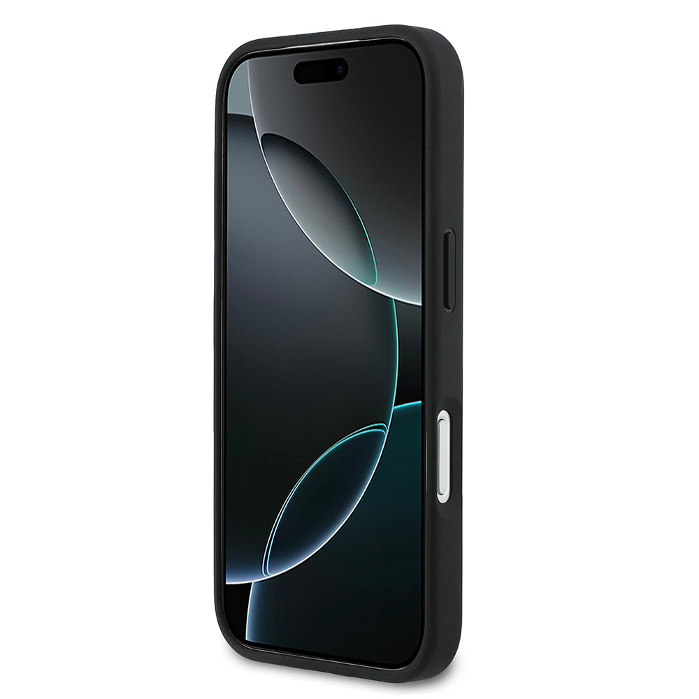 Apple iPhone 17 Pro Max Kılıf Lacoste Orjinal Lisanslı M-safe Şarj Özellikli PU Deri Tasarımlı Kartlıklı Karışık Monogram Desenli Kapak Kahverengi