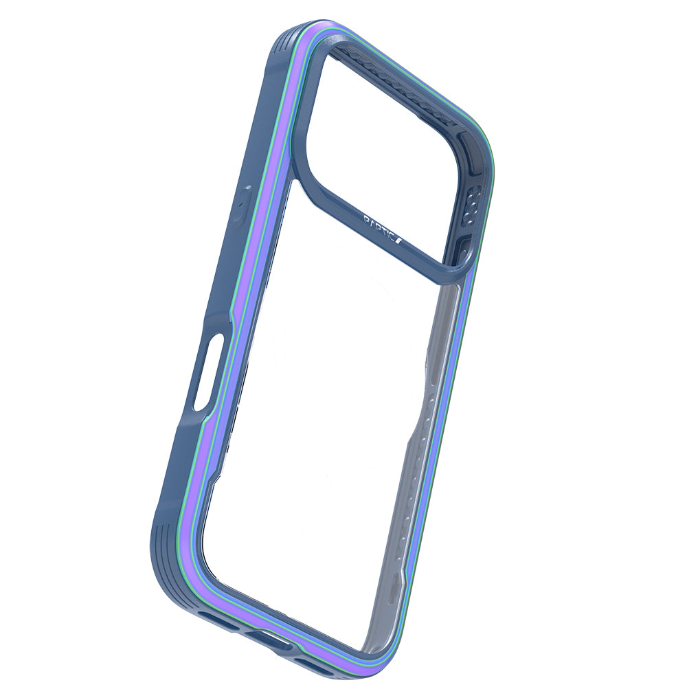 Apple iPhone 17 Pro Max Kılıf M-safe Şarj Özellikli Airbagli Raptic Shield Serisi Şeffaf Arka Yüzey Kapak Colorful