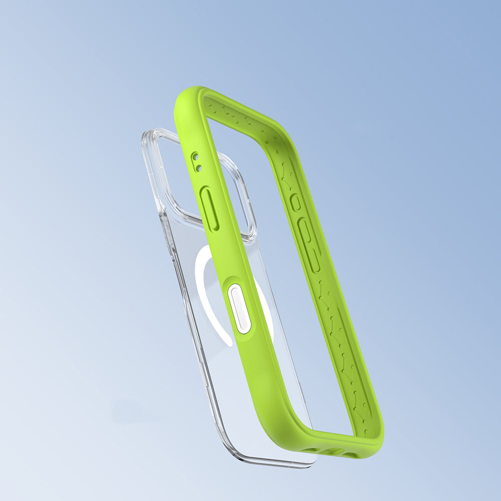 Apple iPhone 17 Pro Max Kılıf M-safe Şarj Özellikli Airbagli Youngkit Dynamic 2 Serisi Kapak Yeşil