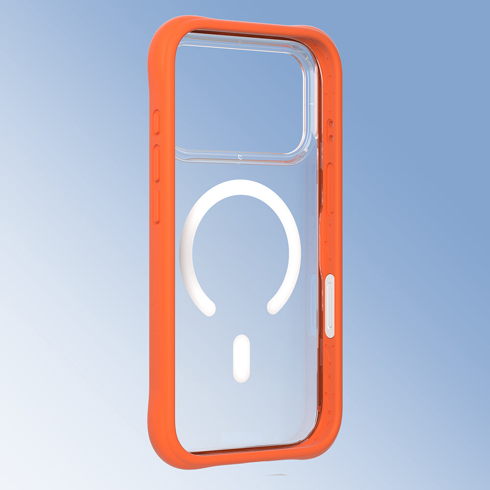Apple iPhone 17 Pro Max Kılıf M-safe Şarj Özellikli Airbagli Youngkit Dynamic 2 Serisi Kapak Turuncu