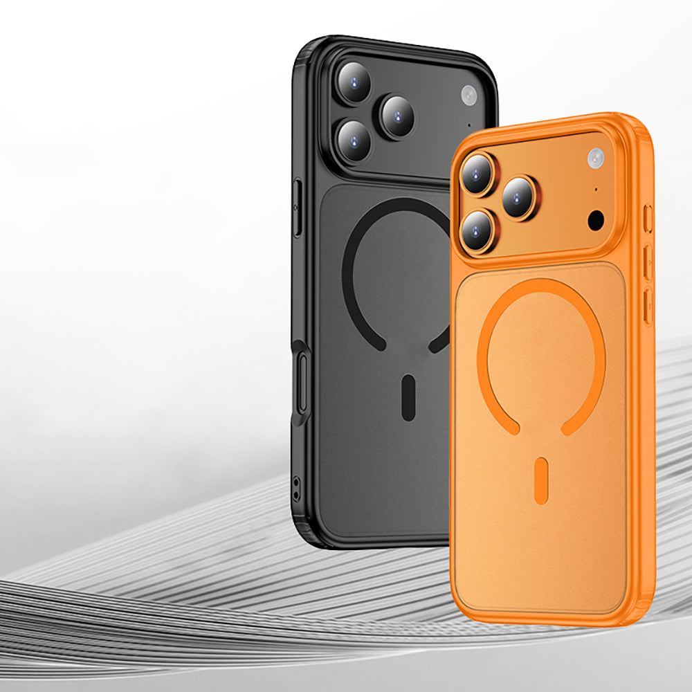 Apple iPhone 17 Pro Max Kılıf M-safe Şarj Özellikli Mat Arka Yüzey Wlons Lola Kapak Mavi