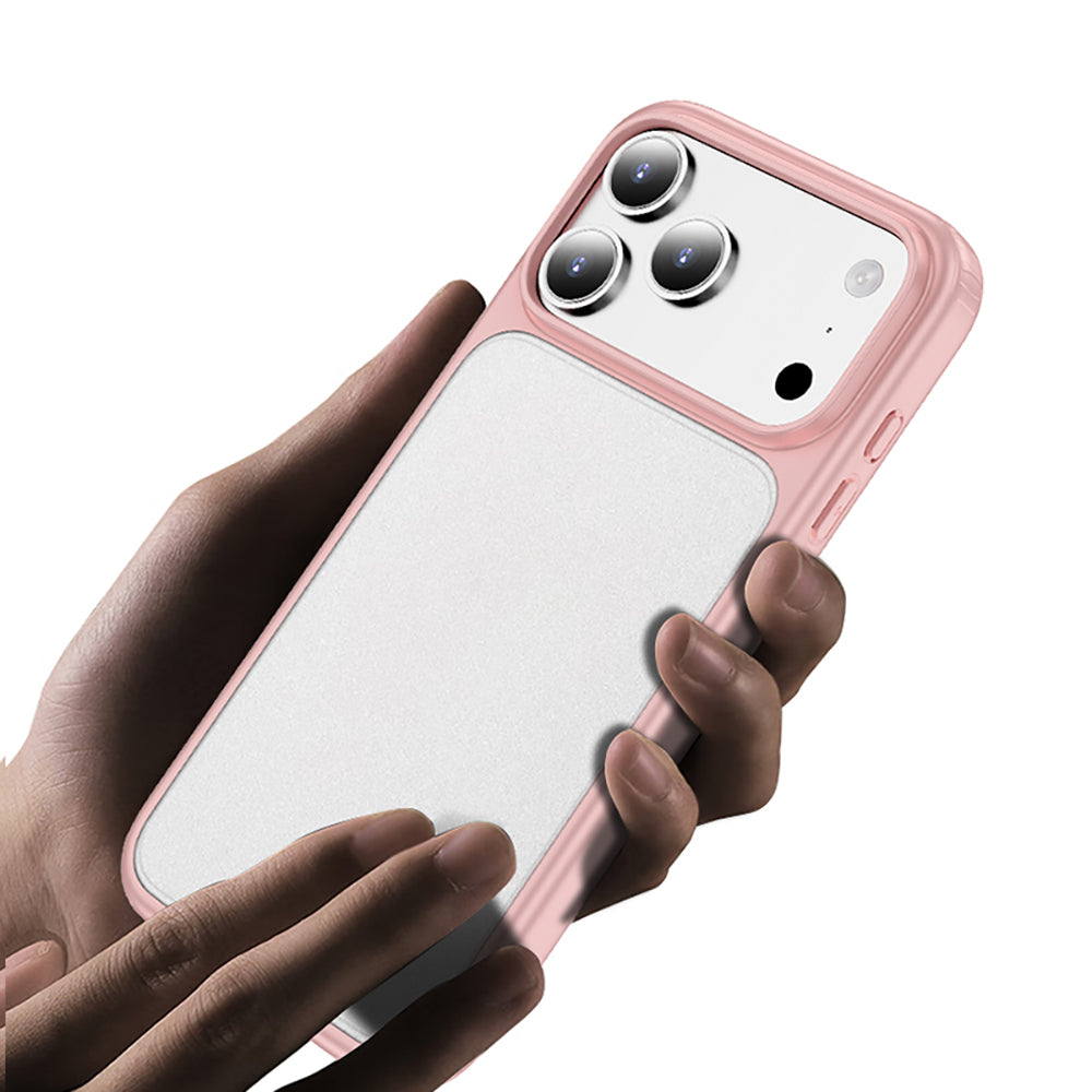 Apple iPhone 17 Pro Max Kılıf M-safe Şarj Özellikli Mat Arka Yüzey Wlons Lola Kapak Mavi