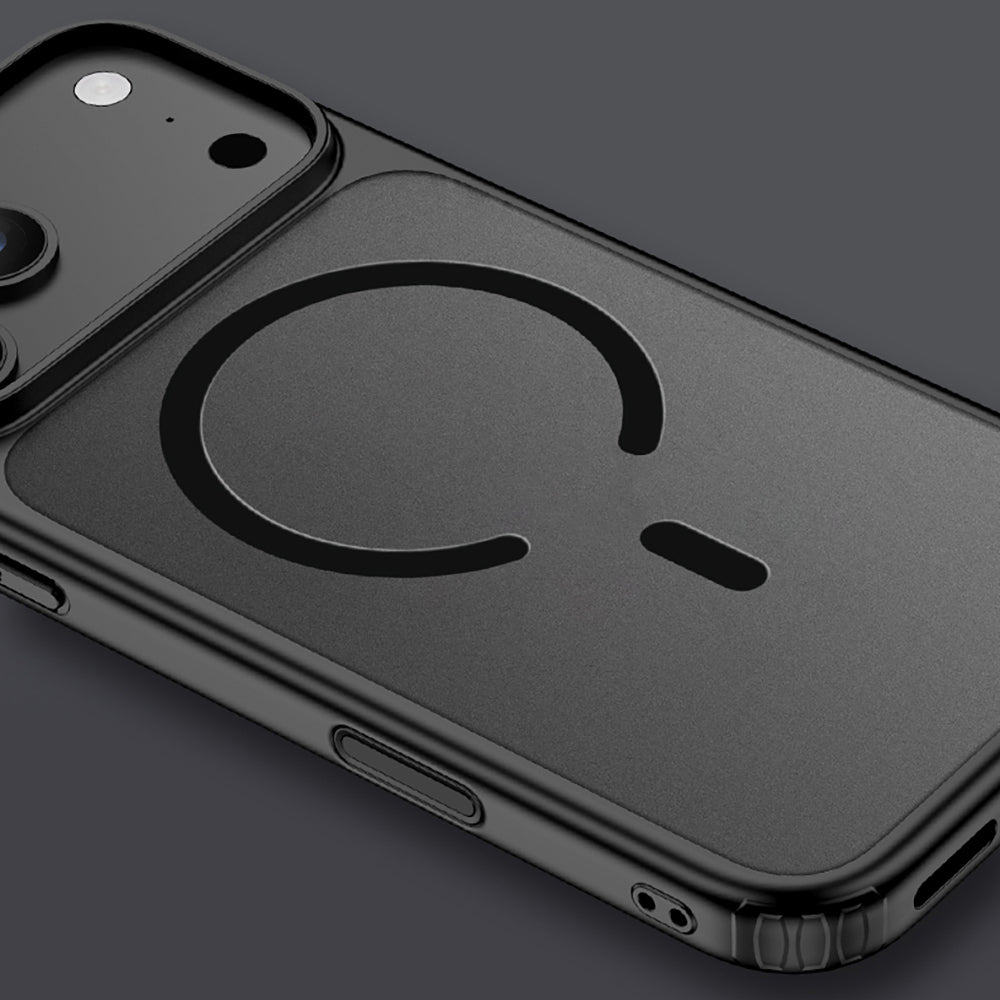 Apple iPhone 17 Pro Max Kılıf M-safe Şarj Özellikli Mat Arka Yüzey Wlons Lola Kapak Mavi