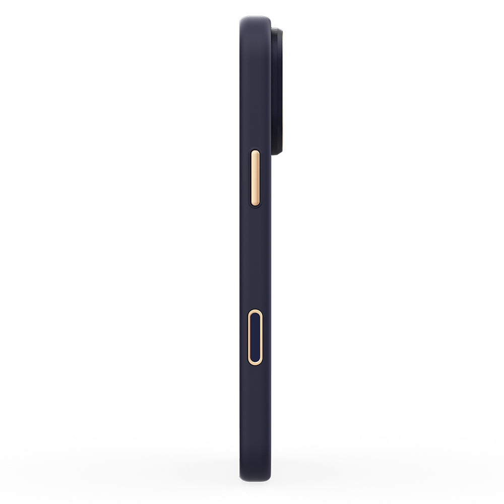 Apple iPhone 17 Pro Max Kılıf M-safe Şarj Özellikli Raptic Aramid Dual Grid Serisi Karbon Kapak Lacivert