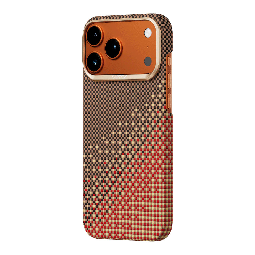 Apple iPhone 17 Pro Kılıf M-safe Şarj Özellikli Raptic Aramid Skin Serenity Serisi Kapak Kahverengi