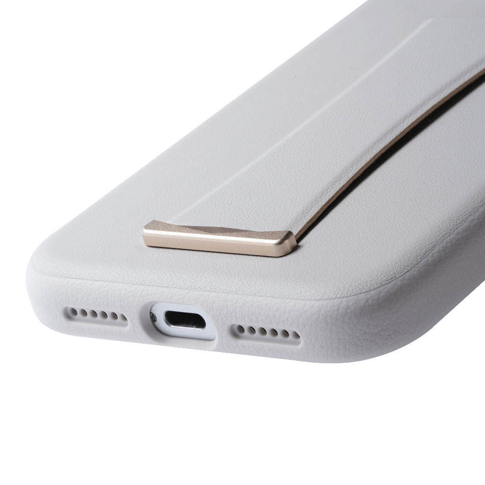 Apple iPhone 17 Pro Max Kılıf M-Safe Şarj Özellikli Standlı Udemos İndependence Serisi Kapak Beyaz