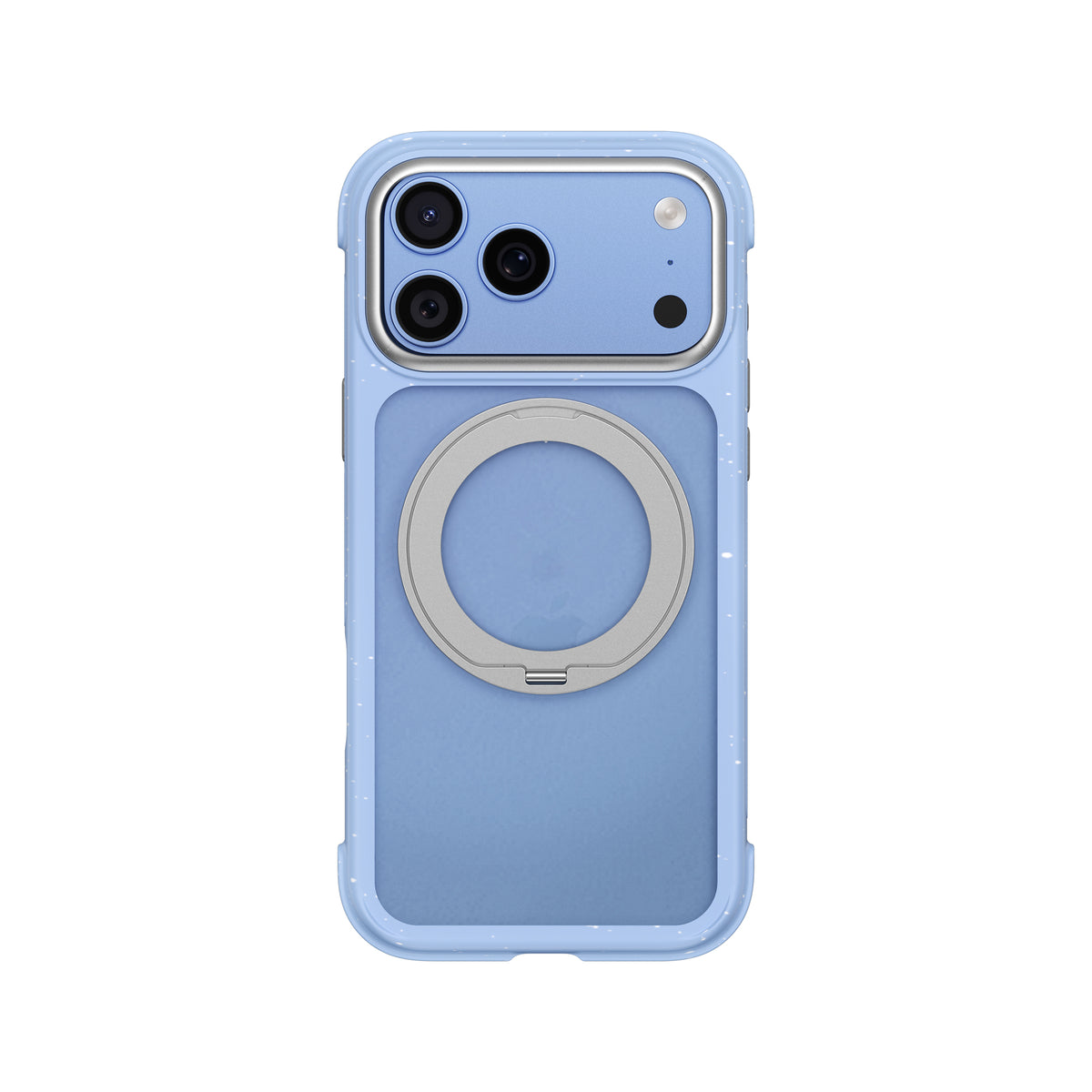 Apple iPhone 17 Pro Max Kılıf M-safe Şarj Özellikli Wiwu AA-203 AeroArmor Ultra Serisi Airbag Tasarımlı Standlı Kapak Mavi