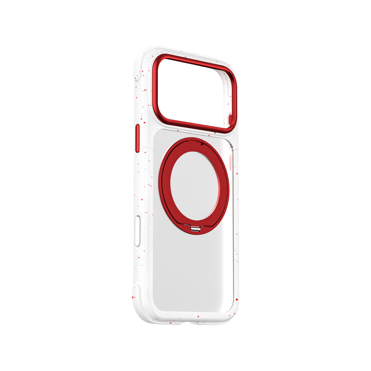 Apple iPhone 17 Pro Max Kılıf M-safe Şarj Özellikli Wiwu AA-203 AeroArmor Ultra Serisi Airbag Tasarımlı Standlı Kapak Beyaz
