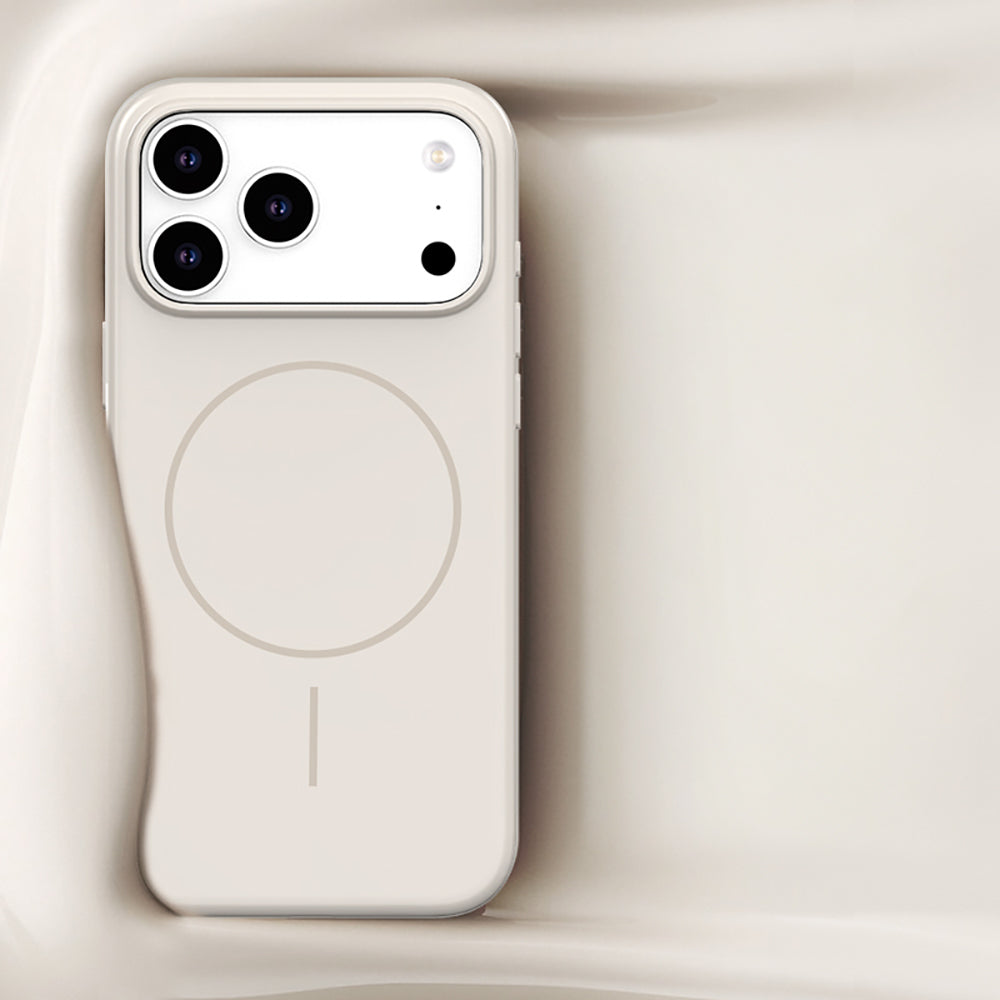 Apple iPhone 17 Pro Max Kılıf M-safe Şarj Özellikli Wlons Liza Kapak Beyaz
