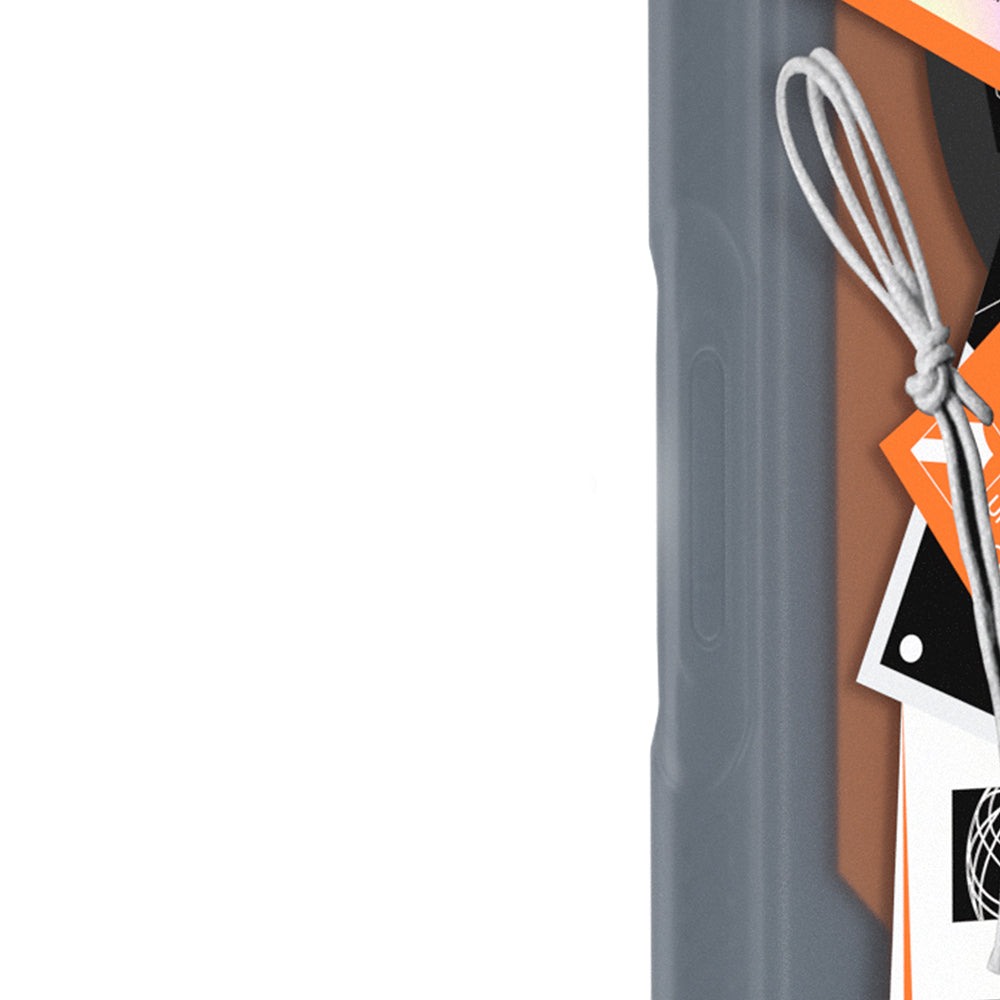 Apple iPhone 17 Pro Max Kılıf M-Safe Şarj Özellikli Youngkit Different Dimension Serisi Kapak Turuncu