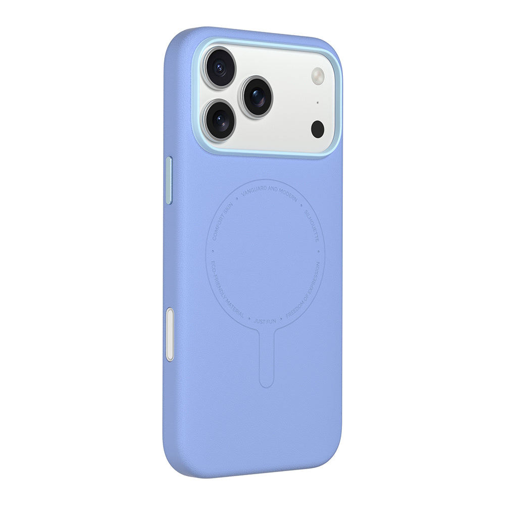 Apple iPhone 17 Pro Max Kılıf M-Safe Şarj Özellikli Youngkit Vela Serisi Kapak Mavi
