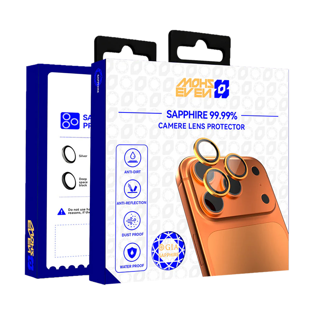 (17 Serisi)Apple iPhone Mohseven Safir Anti Reflective Kamera Lens Koruyucu