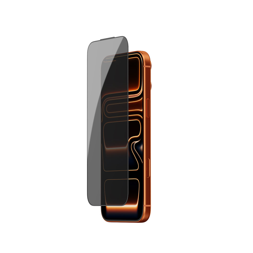 Apple iPhone 17 Pro Max Wiwu GT-034 Glass Ultra Privacy Serisi 3D Hayalet Ekran Koruyucu Cam + Kolay Uygulama Aparatı Siyah